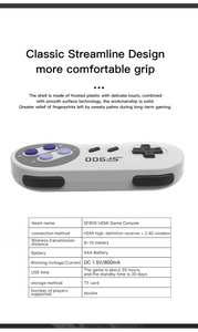 SF900 Retro Game Console – 5000 Built-in Games, HDMI Output, Wireless Controllers, SNES Style