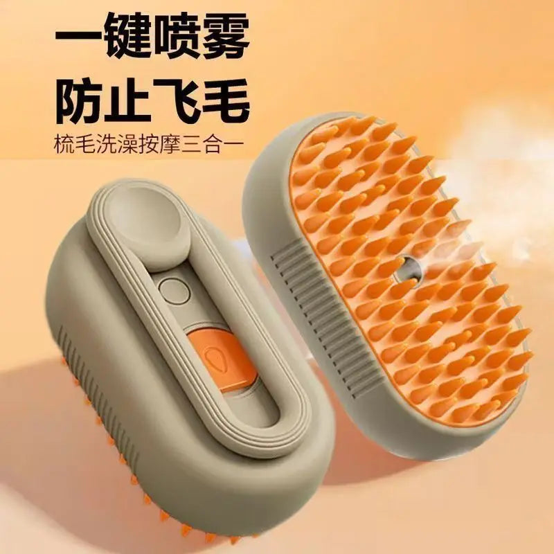 Pet Spray Grooming Comb – De-shedding & Styling Tool for Dogs and Cats