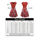 Load image into Gallery viewer, Short-sleeved dress with V-neck and floral print
