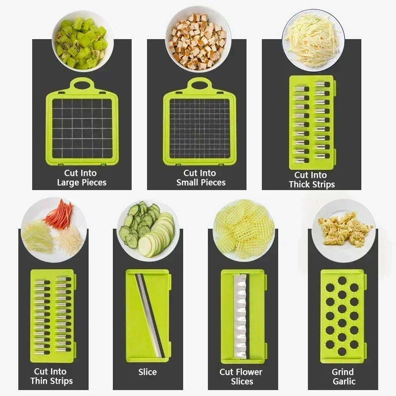 16-in-1 Vegetable Chopper & Slicer for Kitchen Essentials