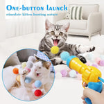 Load image into Gallery viewer, Interactive Cat Toy - Plush Ball Launcher for Indoor Play
