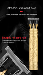 Load image into Gallery viewer, T9 Vintage Electric Hair Trimmer for Men – Rechargeable &amp; Stylish
