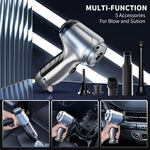 Load image into Gallery viewer, Portable Wireless Car Vacuum – 4-in-1 Handheld Cleaner with Powerful Suction for Home &amp; Auto
