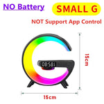 Load image into Gallery viewer, RGB Wireless Charger Stand with Alarm Clock &amp; Speaker
