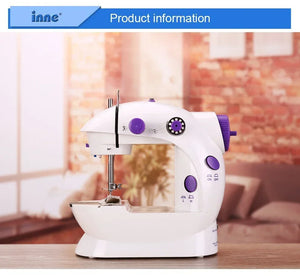 Compact Sewing Machine 202 – With Built-in Light, Cutter & Pedal | Ideal for Beginners