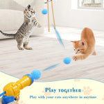 Load image into Gallery viewer, Interactive Cat Toy - Plush Ball Launcher for Indoor Play
