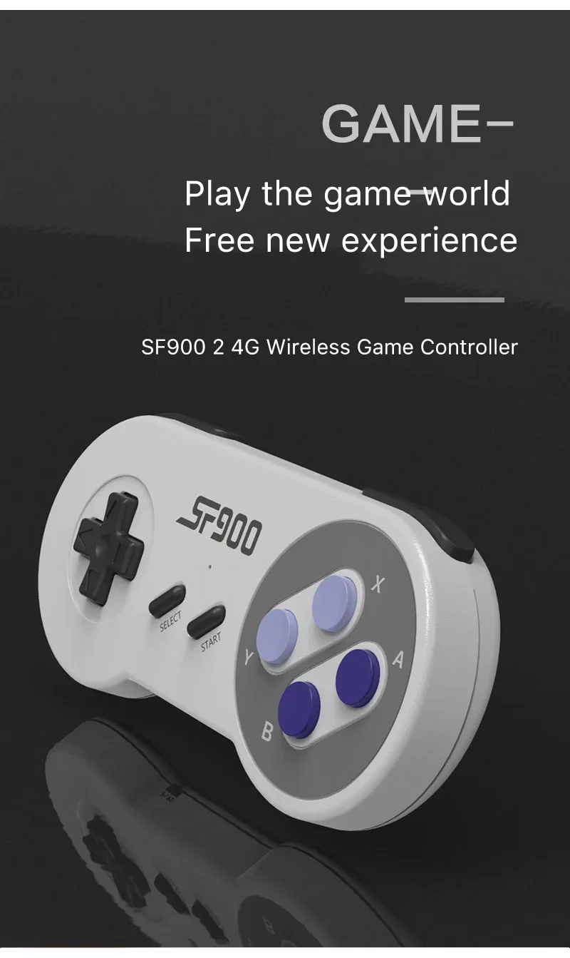 SF900 Retro Game Console – 5000 Built-in Games, HDMI Output, Wireless Controllers, SNES Style