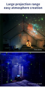 Astronaut Star Projector Night Light – USB Rechargeable & Remote Control
