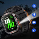 Load image into Gallery viewer, Men’s Waterproof Smartwatch with Bluetooth Calls &amp; Fitness Tracking
