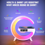 Load image into Gallery viewer, RGB Wireless Charger Stand with Alarm Clock &amp; Speaker
