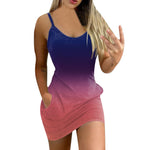 Load image into Gallery viewer, Mini Dress with Straps and Pocket
