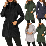 Load image into Gallery viewer, Women&#39;s Lightweight Raincoat Outdoor Waterproof Hooded Jacket
