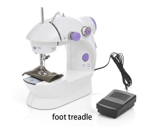 Compact Sewing Machine 202 – With Built-in Light, Cutter & Pedal | Ideal for Beginners