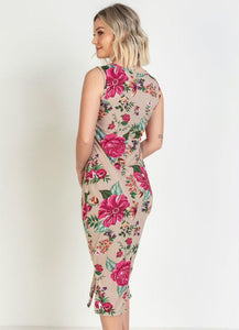 Floral Evangelical Fashion Dress With Ruffle