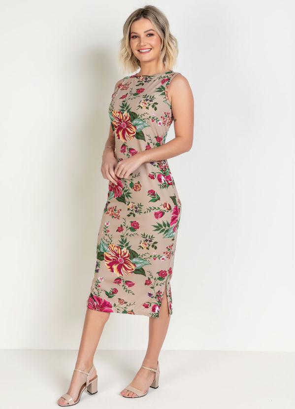 Floral Evangelical Fashion Dress With Ruffle