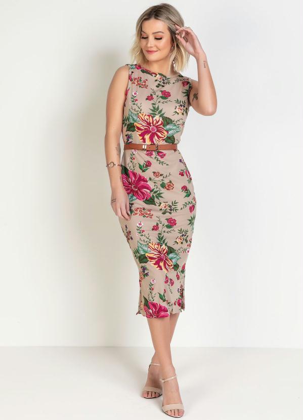 Floral Evangelical Fashion Dress With Ruffle