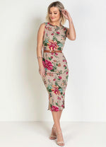 Load image into Gallery viewer, Floral Evangelical Fashion Dress With Ruffle
