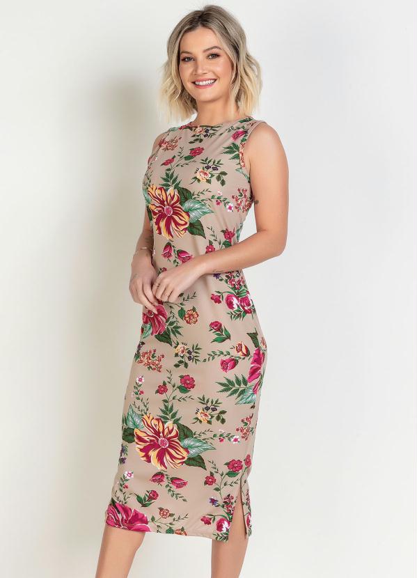 Floral Evangelical Fashion Dress With Ruffle