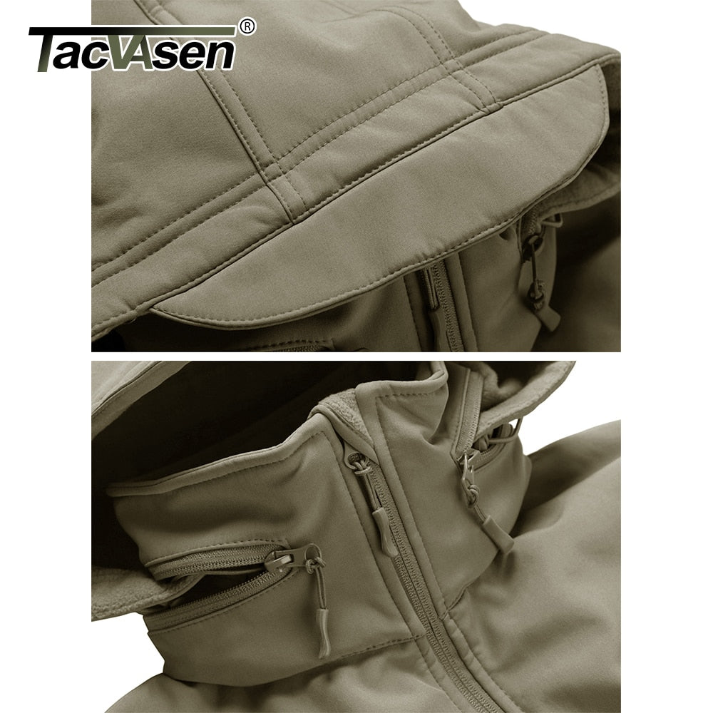 Men's Windproof Jacket with Zipper and Waterproof