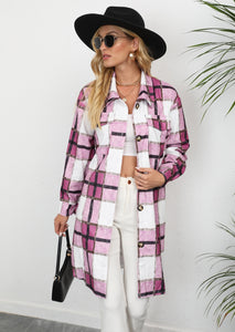 Long Women's Cardigan with Buttons