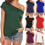 Load image into Gallery viewer, Fashion Off Shoulder T-Shirt Casual
