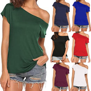 Fashion Off Shoulder T-Shirt Casual