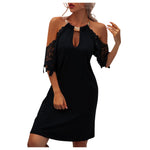 Load image into Gallery viewer, Fashion Vintage off-the-shoulder Dress Women
