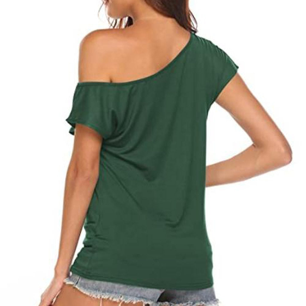 Fashion Off Shoulder T-Shirt Casual