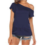 Load image into Gallery viewer, Fashion Off Shoulder T-Shirt Casual

