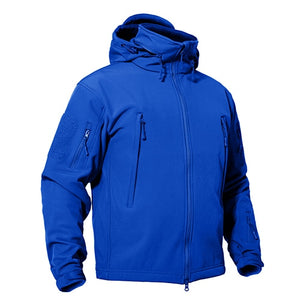 Men's Windproof Jacket with Zipper and Waterproof
