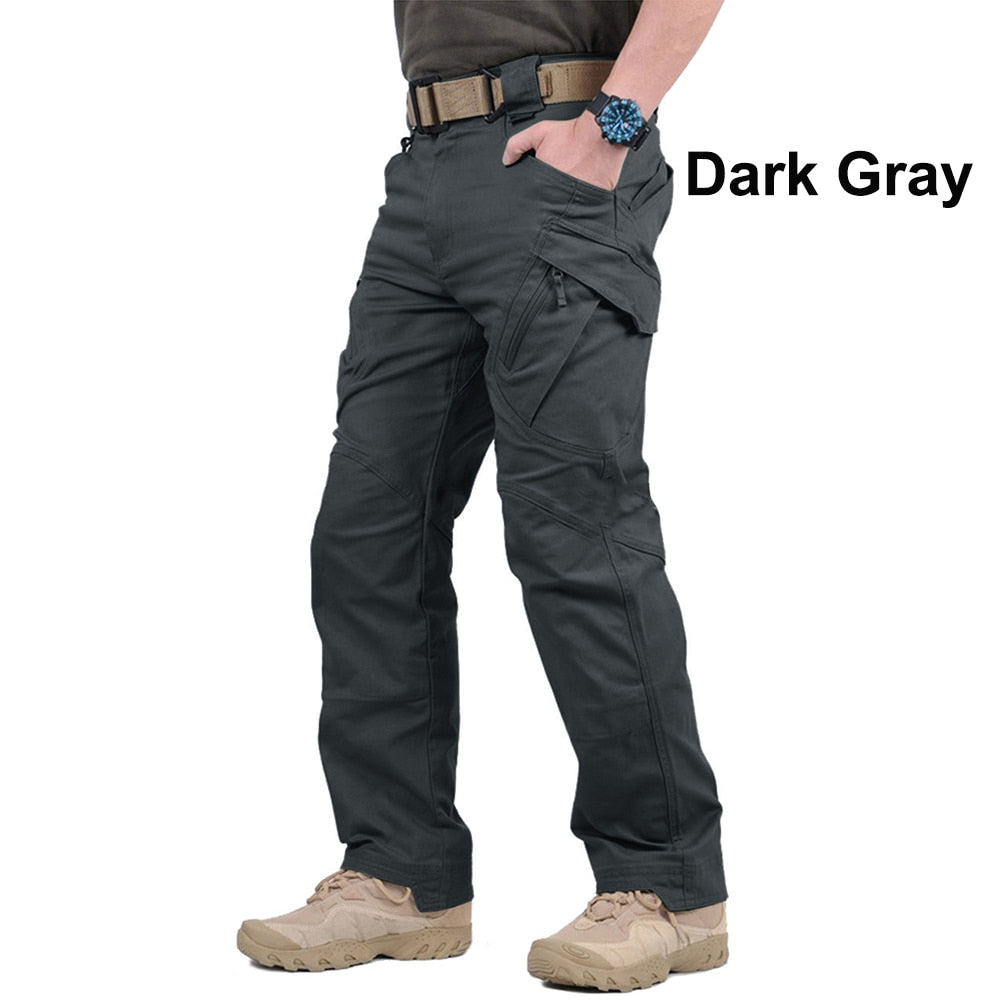 Men's Casual Pants with Multiple Pockets