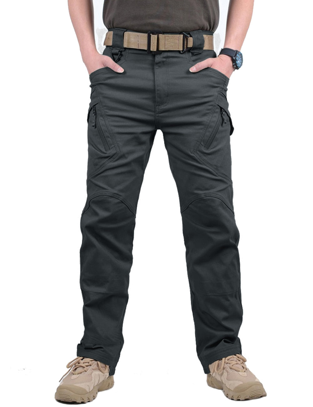 Men's Casual Pants with Multiple Pockets