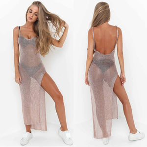 Women's Long Sexy Dress with Open Sides