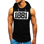 Load image into Gallery viewer, Sports Tank Tops Men Fitness Muscle Print Sleeveless Hooded
