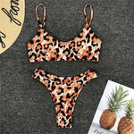 Load image into Gallery viewer, Sexy Leopard Printed Micro Bikini Set Women
