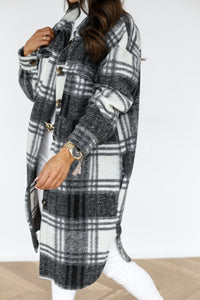 Long Women's Cardigan with Buttons