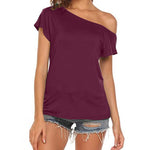 Load image into Gallery viewer, Fashion Off Shoulder T-Shirt Casual
