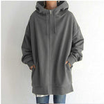 Load image into Gallery viewer, Women&#39;s Wool Jacket with Hood and Zipper

