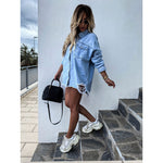 Load image into Gallery viewer, Jean Jacket Women Denim Jackets New Hole Loose

