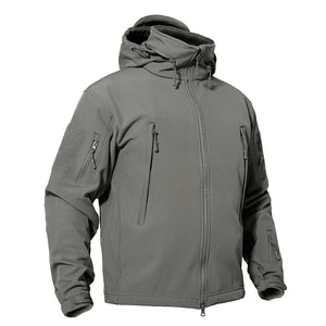 Men's Windproof Jacket with Zipper and Waterproof