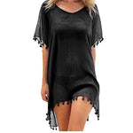 Load image into Gallery viewer, Chiffon Tassels Beach Wear Women Cover Up
