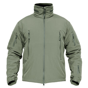 Men's Windproof Jacket with Zipper and Waterproof