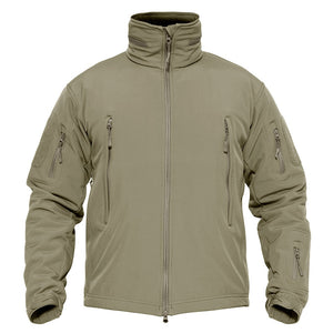 Men's Windproof Jacket with Zipper and Waterproof