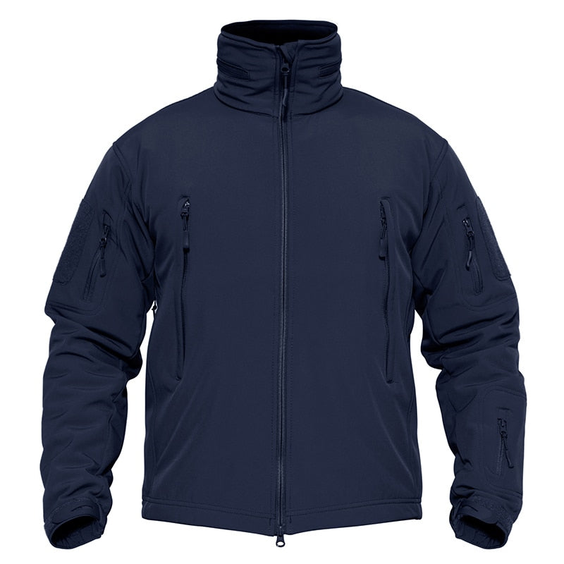 Men's Windproof Jacket with Zipper and Waterproof