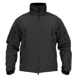 Men's Windproof Jacket with Zipper and Waterproof