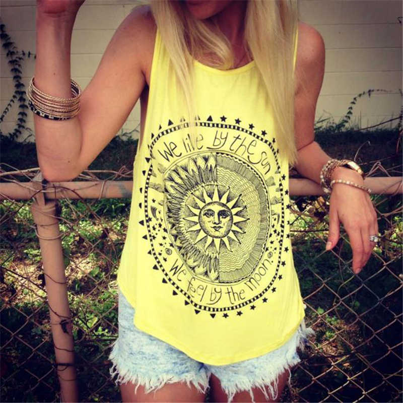 Summer Fashion Women Printed Boho  Daily Shirts Loose