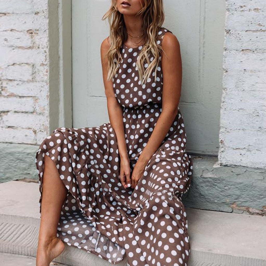 Long Dress with polka dots