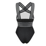 Load image into Gallery viewer, Sexy Black Striped One Piece Bikini
