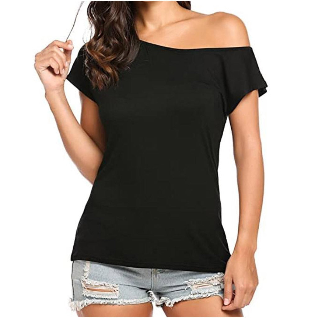 Fashion Off Shoulder T-Shirt Casual