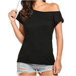 Load image into Gallery viewer, Fashion Off Shoulder T-Shirt Casual
